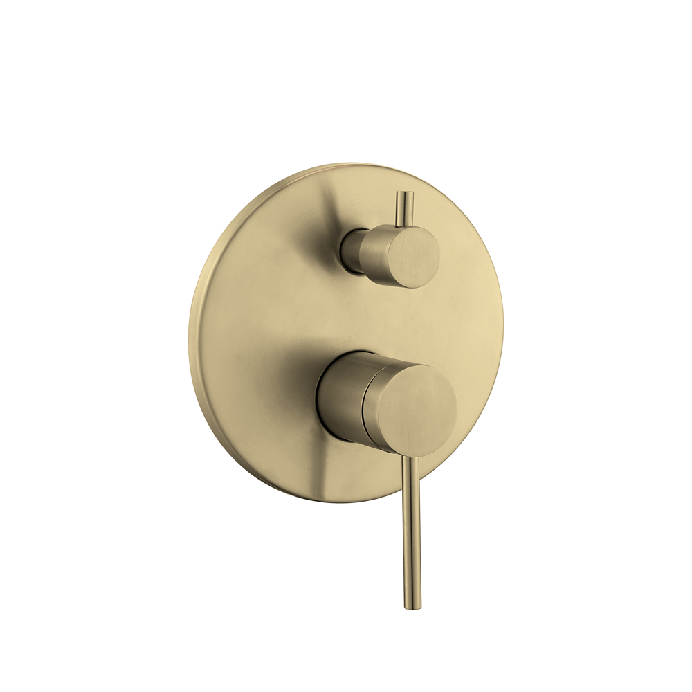 Bijiou Evon Gold Bath/Shower U/Tile Mixer Divertor-211443