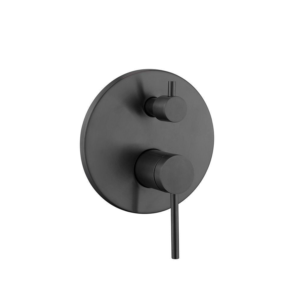 Bijiou Evon Gun Metal Bath/Shower U/Tile Mixer Divertor-211454