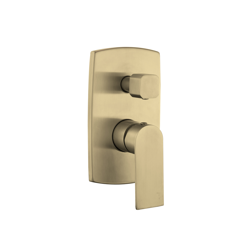 Bijiou Clevo Gold Bath/Shower U/Tile Mixer Divertor-211582