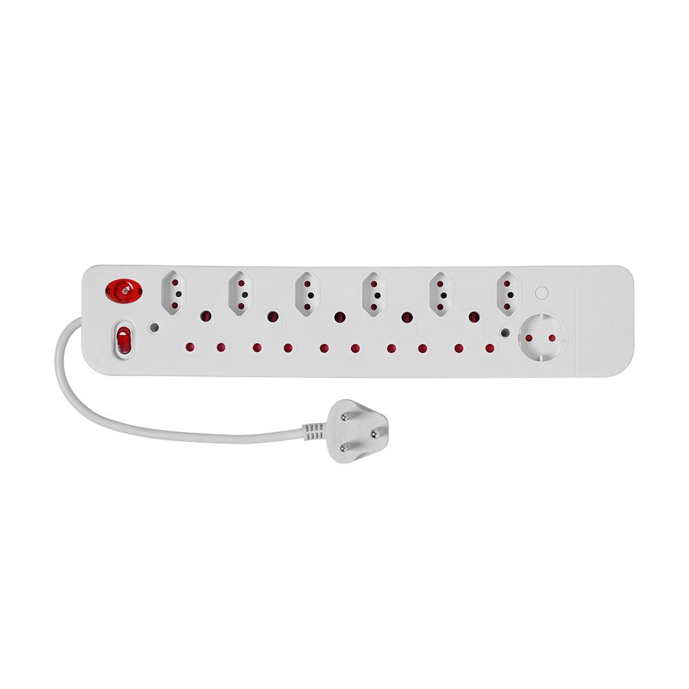 Multiplug 12Way + Overload And 0.5M Cord