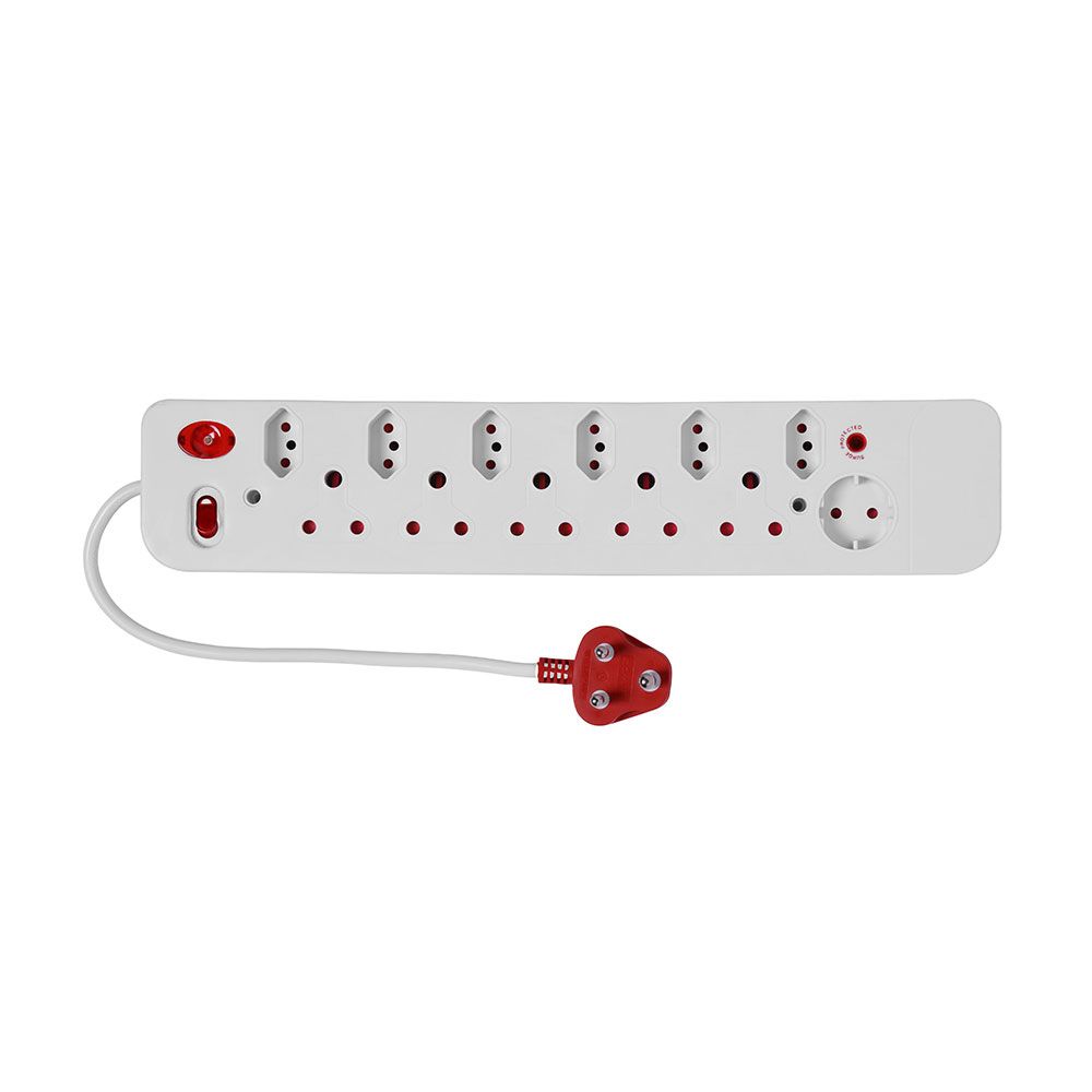 Multiplug 12Way + Overload And 0.5M Cord