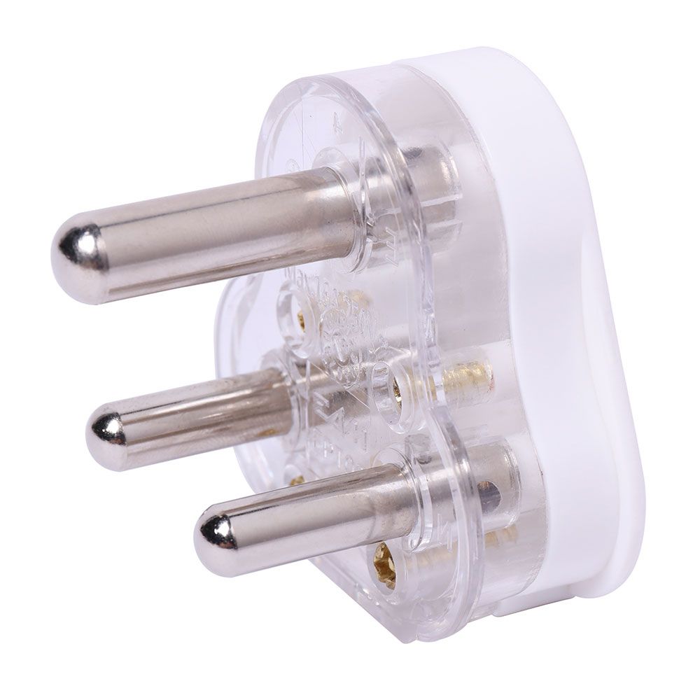 Plug Top 16A White Hollow Pin