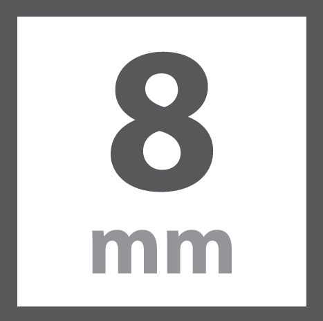 8mm thickness
